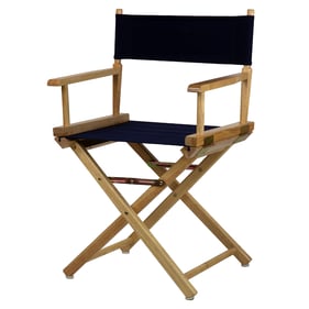 Casual Home Natural Navy Canvas 18 Inch Directors Chair