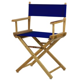 Casual Home Natural Royal Blue Canvas 18 Inch Directors Chair