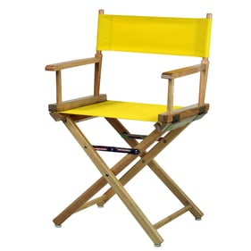 Casual Home Natural Yellow Canvas 18 Inch Directors Chair