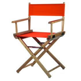 Casual Home Natural Orange Canvas 18 Inch Directors Chair