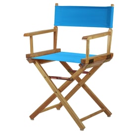 Casual Home Natural Turquoise Canvas 18 Inch Directors Chair