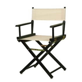 Casual Home Black Wheat Canvas 18 Inch Directors Chair