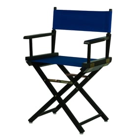 Casual Home Black Royal Blue Canvas 18 Inch Directors Chair