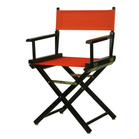 Casual Home Black Orange Canvas 18 Inch Directors Chair