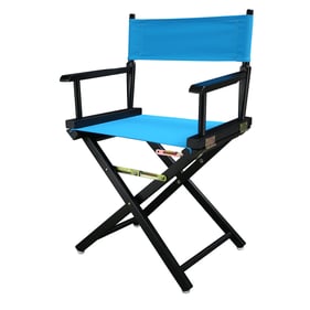 Casual Home Black Turquoise Canvas 18 Inch Directors Chair