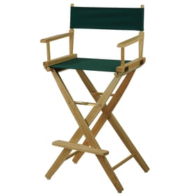 Casual Home Natural Hunter Green Extra Wide Premium 30 Inch Directors Chair