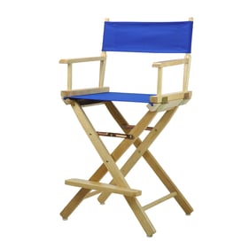 Casual Home Natural Royal Blue Canvas 24 Inch Directors Chair