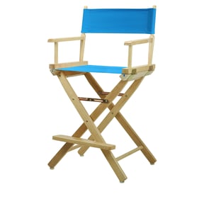 Casual Home Natural Turquoise Canvas 24 Inch Directors Chair