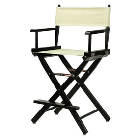 Casual Home Black Wheat Canvas 24 Inch Directors Chair