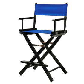 Casual Home Black Royal Blue Canvas 24 Inch Directors Chair