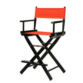 Casual Home Black Orange Canvas 24 Inch Directors Chair