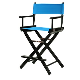 Casual Home Black Turquoise Canvas 24 Inch Directors Chair