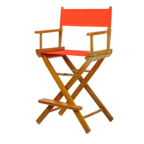 Casual Home Honey Oak Orange Canvas 24 Inch Directors Chair