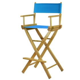 Casual Home Natural Turquoise Canvas 30 Inch Directors Chair