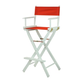 Casual Home White Red Canvas 30 Inch Directors Chair