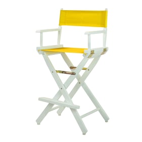 Casual Home White Gold Canvas 30 Inch Directors Chair