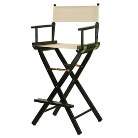 Casual Home Black Wheat Canvas 30 Inch Directors Chair