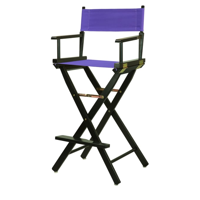 Casual Home Black Purple Canvas 30 Inch Directors Chair CHOM-230-02-021-41