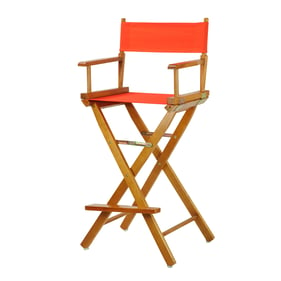 Casual Home Honey Oak Orange Canvas 30 Inch Directors Chair