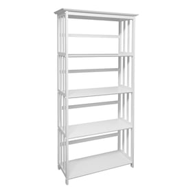 Casual Home Mission White Solid Wood Bookcase