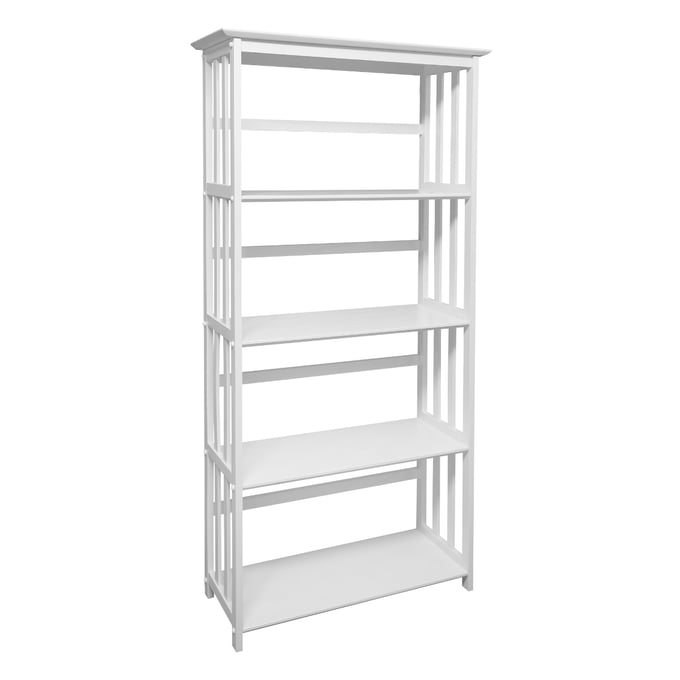 Casual Home Mission White Solid Wood Bookcase CHOM-310-61