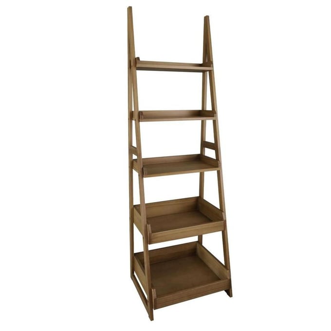 Casual Home Alpine Gray Wood Ladder Bookcase CHOM-318-827