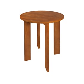 Casual Home Aura Sweet Oak 16 Inch Round Side Table