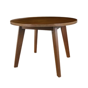 Casual Home Genuine Walnut 24 Inch Round Coffee Table