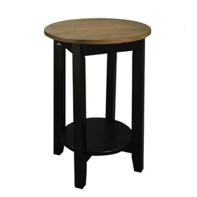 Casual Home Chamber Forest Gray Black End Table