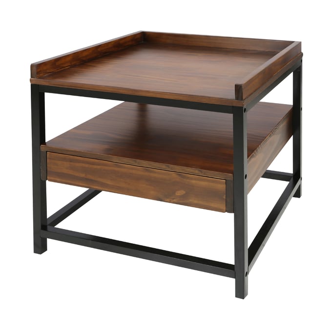 Casual Home Horizon Mocha Black End Table CHOM-694-87