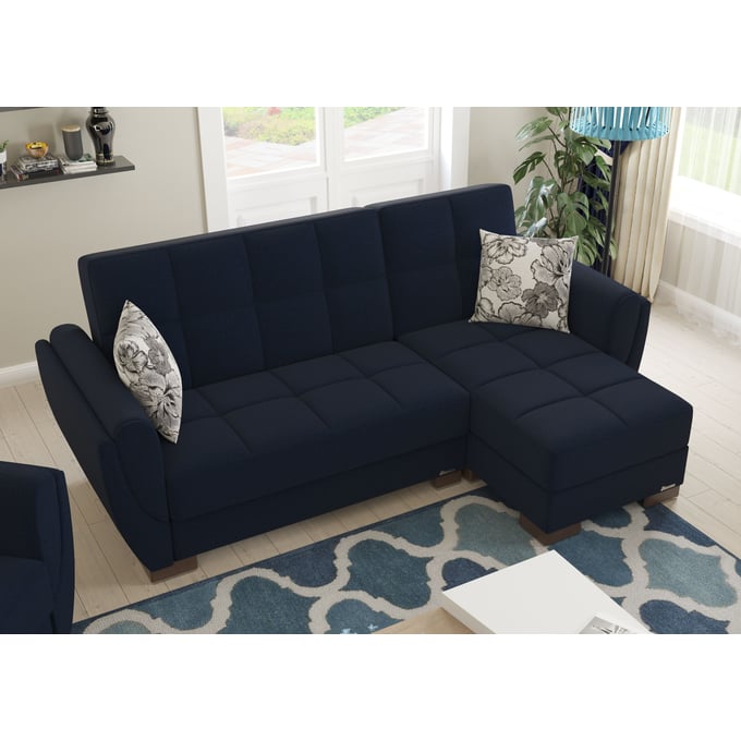 Casamode Ottomanson Armada Air Dark Blue Convertible Chaise Lounge CMD-AIR-CL-111