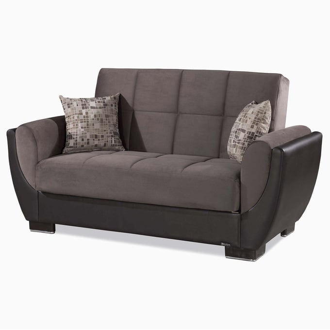 Casamode Ottomanson Armada Air Brown Convertible Storage Loveseat CMD-AIR-LS-107