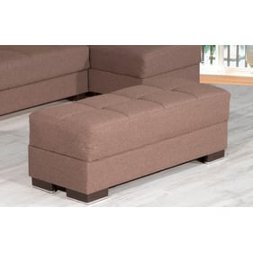 Casamode Ottomanson Armada Air Brown Storage Ottoman