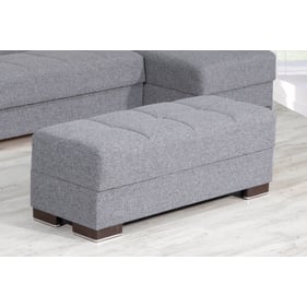 Casamode Ottomanson Armada Air Grey Storage Ottoman