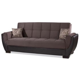 Casamode Ottomanson Armada Air Brown Convertible Storage Sofabed