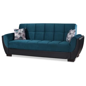 Casamode Ottomanson Armada Air Turquoise Convertible Storage Sofabed