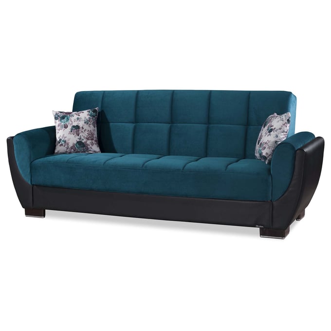 Casamode Ottomanson Armada Air Turquoise Convertible Storage Sofabed CMD-AIR-SB-117