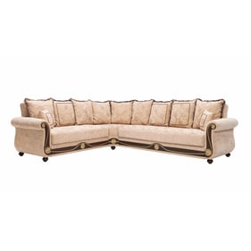 Casamode Ottomanson Americana Beige Convertible Storage Sectional