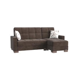 Casamode Armada Brown Convertible Chaise Lounge