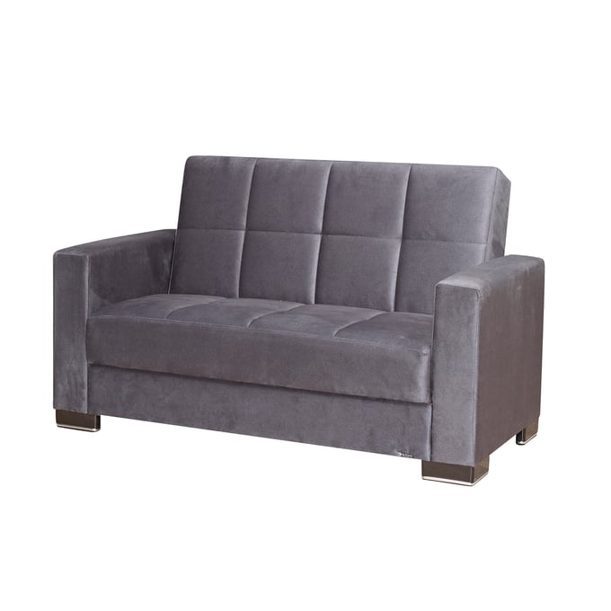 Casamode Ottomanson Armada Grey Convertible Storage Loveseat CMD-ARM-LS-1