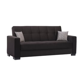 Casamode Ottomanson Armada Black Convertible Storage Sofabed