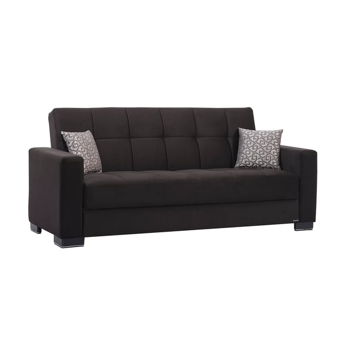 Casamode Ottomanson Armada Black Convertible Storage Sofabed CMD-ARM-SB-3