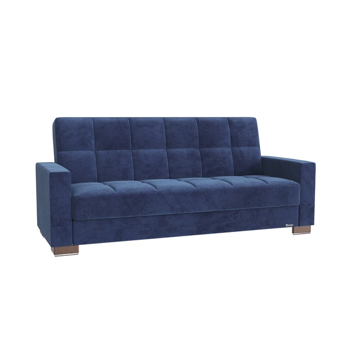 Casamode Ottomanson Armada Blue Microfiber Convertible Storage Sofabed CMD-ARM-SB-4