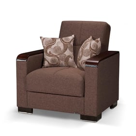 Casamode Ottomanson Armada X Brown Convertible Storage Armchair