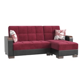 Casamode Ottomanson Armada X Burgundy Convertible Chaise Lounge