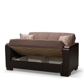 Casamode Armada X Brown Storage Loveseat