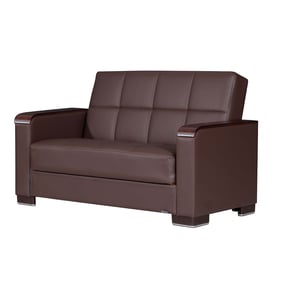 Casamode Armada X Brown PU Storage Loveseat