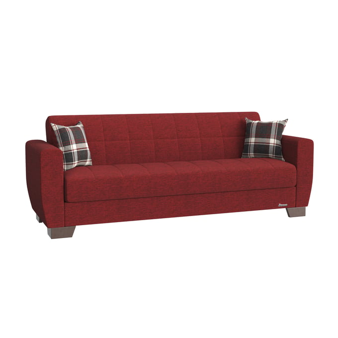 Casamode Ottomanson Barato Burgundy Convertible Sofabed with Storage CMD-BAR-BUR-SB