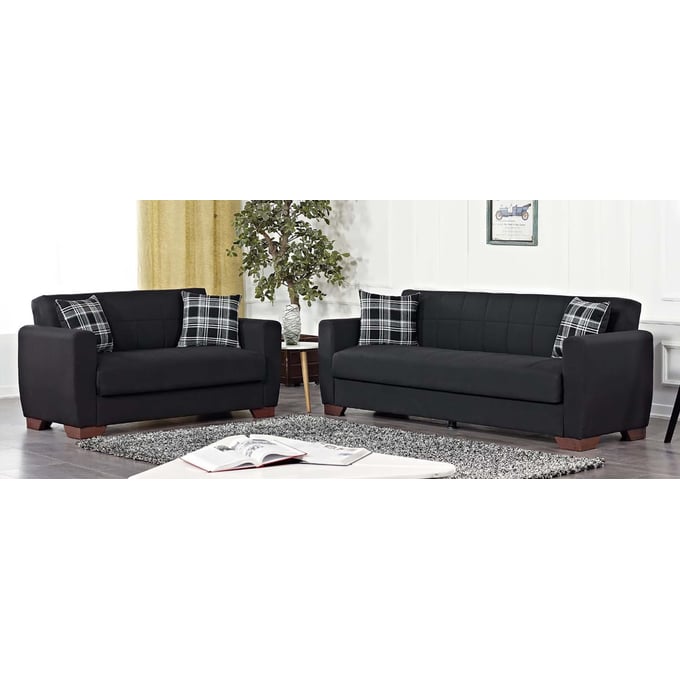 Barato Fabric Upholstery Convertible Love Seat with Storage 