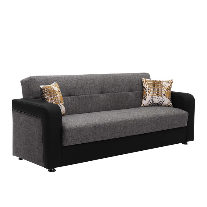 Casamode Ottomanson Harmony Grey Convertible Sofabed with Storage CMD-HAR-GY-PU-SB